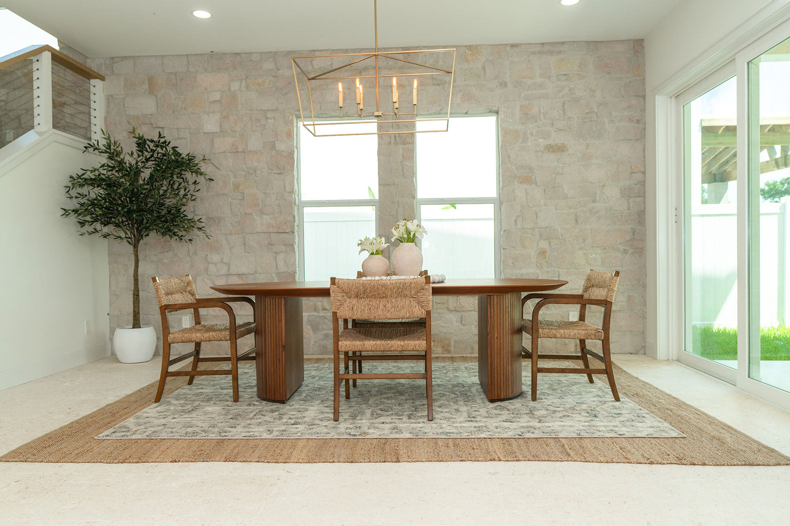 Photo of beautiful dining room designed by Collective Millwork & Design
